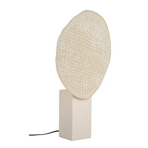 Béžová kovová stolová lampa s kovovým tienidlom (výška 57 cm) Neev – Bizzotto vyobraziť