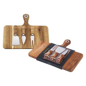 Servírovacia drevená doska na syr s príslušenstvom 25x29 cm Fromagerie – Ladelle vyobraziť
