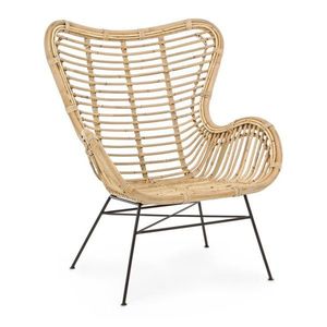 Ratanové záhradné kreslo v prírodnej farbe Casilda – Bizzotto vyobraziť