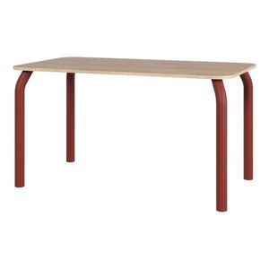 Jedálenský stôl s doskou v dubovom dekore 80x140 cm Meko – noo.ma vyobraziť