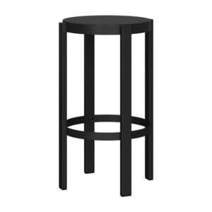 Čierna oceľová barová stolička (výška sedadla 65 cm) Doon – noo.ma vyobraziť