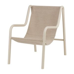 Béžové kovové záhradné kreslo Nokk – noo.ma vyobraziť