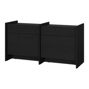 Čierna komoda 146x76x51 cm Hido – noo.ma vyobraziť