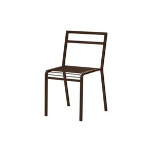 Tmavohnedá kovová záhradná stolička Oto – noo.ma vyobraziť