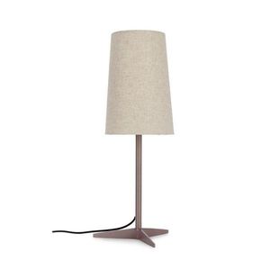 Béžová kovová stolová lampa s textilným tienidlom (výška 60 cm) Assam – Bizzotto vyobraziť