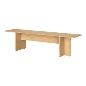 Lavica z drevotriesky v prírodnej farbe Hett – noo.ma vyobraziť