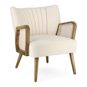 Béžové zamatové kreslo Virna – Bizzotto vyobraziť