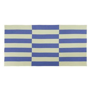 Svetložltá/modrá bavlnená plážová osuška 100x160 cm Su – noo.ma vyobraziť