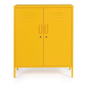 Žltá kovová uzamykateľná skrinka 80x101, 5x40 cm Cambridge – Yes Everyday vyobraziť