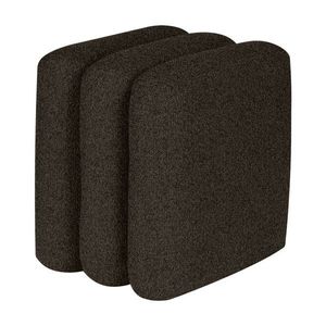 Hnedý taburet z textílie buklé Radd – noo.ma vyobraziť