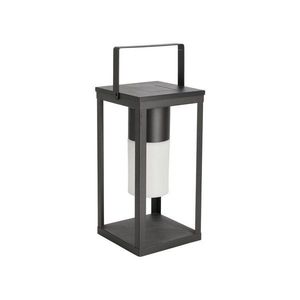 Čierny LED lampáš so solárnym panelom/na USB (výška 38 cm) Solar – Bizzotto vyobraziť