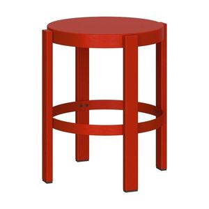 Červená oceľová stolička Doon – noo.ma vyobraziť