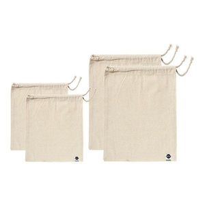 Súprava 4 desiatových vreciek z recyklovanej bavlny Ladelle Eco vyobraziť