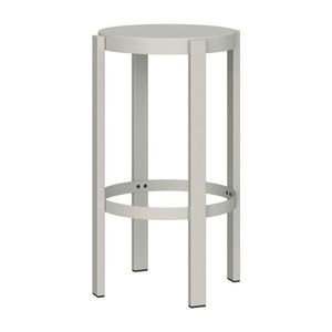 Svetlosivá oceľová barová stolička (výška sedadla 65 cm) Doon – noo.ma vyobraziť