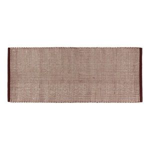 Vínovočervený/v prírodnej farbe ručne tkaný vlnený behúň 80x170 cm Talo – noo.ma vyobraziť