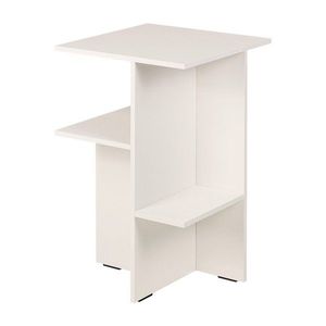 Sivobéžový nočný stolík s poličkami Atik – noo.ma vyobraziť