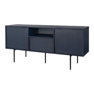 Tmavomodrý TV stolík 180x79x50 cm Bau – noo.ma vyobraziť