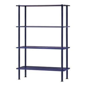 Modrý regál v dekore duba 80x127x35 cm Teidi – noo.ma vyobraziť