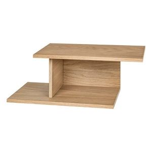 Závesný/s poličkami nočný stolík v dekore duba v prírodnej farbe Tann – noo.ma vyobraziť