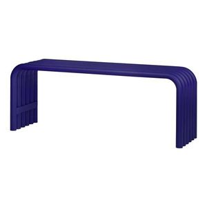 Modrá kovová záhradná lavica Nokk – noo.ma vyobraziť