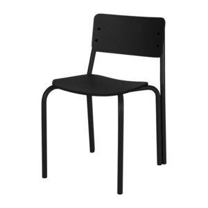 Čierna stohovateľná jedálenská stolička Kei – noo.ma vyobraziť