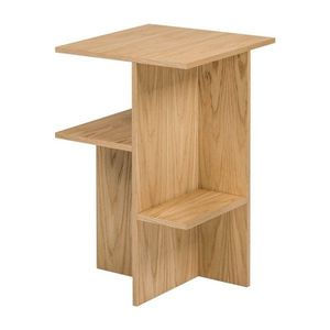 Nočný stolík v dekore duba s poličkami v prírodnej farbe Atik – noo.ma vyobraziť