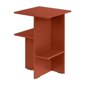 Nočný stolík s poličkami v terakotovej farbe Atik – noo.ma vyobraziť
