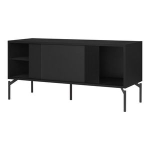 Čierny TV stolík 116x55x42 cm Met Mini – noo.ma vyobraziť