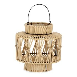 LED lampáš so solárnym panelom v prírodnej farbe (výška 29 cm) Nikhita – Yes Everyday vyobraziť