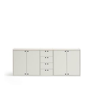 Krémovobiela komoda 197x80x40 cm Wally – Teulat vyobraziť