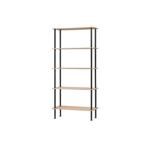 Regál v dekore duba v prírodnej farbe 80x163x35 cm Teidi – noo.ma vyobraziť