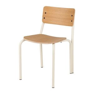 Stohovateľná jedálenská stolička v dekore duba v prírodnej farbe Kei – noo.ma vyobraziť