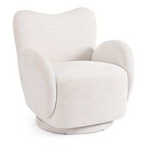 Biele otočné kreslo Harper – Bizzotto vyobraziť