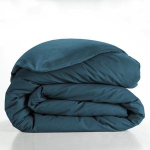 Bavlnená obliečka na perinu na dvojlôžko/predĺžená v petrolejovej farbe 240x220 cm Lina – douceur d'intérieur vyobraziť