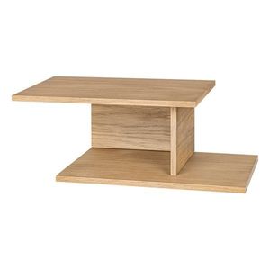 Závesný/s poličkami nočný stolík v dekore duba v prírodnej farbe Tann – noo.ma vyobraziť