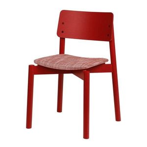 Červená stohovateľná jedálenská stolička Wem – noo.ma vyobraziť