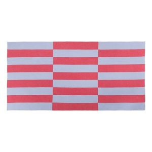 Červená/svetlomodrá bavlnená plážová osuška 100x160 cm Su – noo.ma vyobraziť