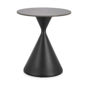 Okrúhly odkladací stolík s doskou v dekore mramoru ø 50 cm Joona – Bizzotto vyobraziť