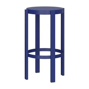 Modrá oceľová barová stolička (výška sedadla 65 cm) Doon – noo.ma vyobraziť