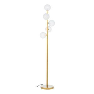 Stojacia lampa v zlatej farbe so skleneným tienidlom (výška 156, 5 cm) Balls – Bizzotto vyobraziť