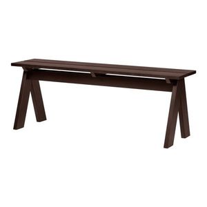 Tmavohnedá drevená záhradná lavica Navo – noo.ma vyobraziť