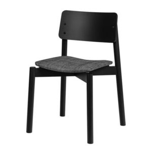 Čierna stohovateľná jedálenská stolička Wem – noo.ma vyobraziť