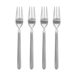 Antikoro dezertné vidličky v súprave 4 ks v matne striebornej farbe pre 4 osoby Stella – Blomus vyobraziť