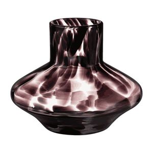 Hnedá sklenená ručne vyrobená váza (výška 28 cm) Glom – noo.ma vyobraziť