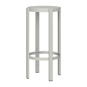 Svetlosivá oceľová barová stolička (výška sedadla 75 cm) Doon – noo.ma vyobraziť