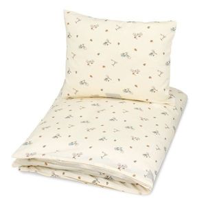 Svetložltá detská obliečka na jednolôžko z bio bavlny 140x200 cm Bicycles – Cam Cam Copenhagen vyobraziť