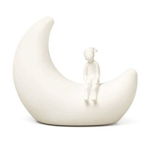 Slonovinové detské nočné svietidlo Moon Off-White – Cam Cam Copenhagen vyobraziť