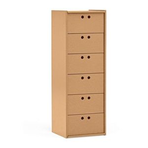 Skrinka v prírodnej farbe 40x118x40 cm Wally – Teulat vyobraziť