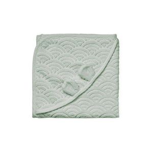 Detská osuška s kapucňou z bio bavlny v mentolovej farbe 80x80 cm Dusty Green – Cam Cam Copenhagen vyobraziť
