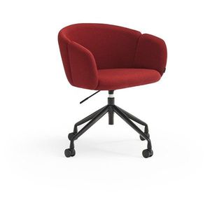 Čalúnená kancelárska stolička v tehlovej farbe Add – Teulat vyobraziť